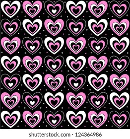 Valentine's day background with hearts