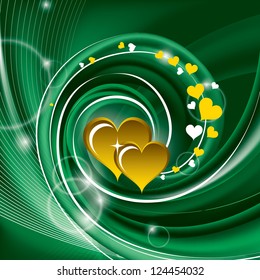 Valentine's day background with hearts.