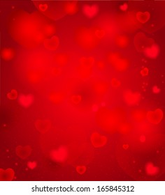 Valentine's day background with hearts