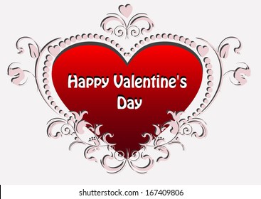 Valentine's day background with hearts
