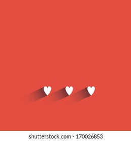Valentine's day background with hearts
