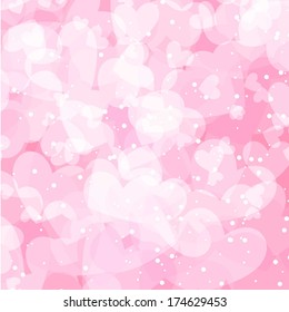 VALENTINE'S DAY BACKGROUND WITH HEARTS