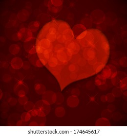 Valentine's day background with hearts 