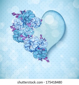 Valentine's day background with hearts