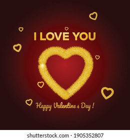 Valentine's day background with hearts