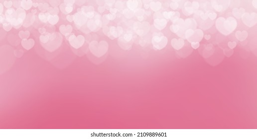 Valentine's day background with hearts 