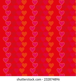 Valentine's day background with hearts