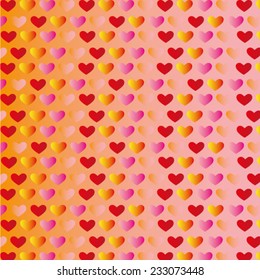 Valentine's day background with hearts