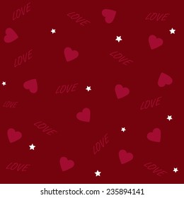 Valentine's day background with hearts