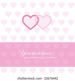 The Valentine's day background with hearts