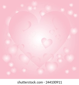 Valentine's day background with hearts