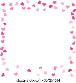 Valentine's day background with hearts