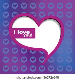 Valentines Day background with hearts