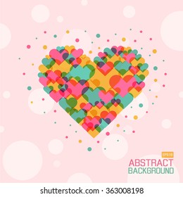 Valentine's day background with hearts