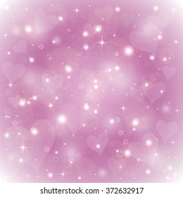 Valentine's Day background with hearts 