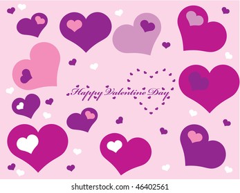  Valentines Day background with a lot of hearts