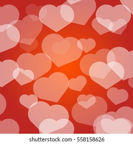 Valentine's day background with hearts