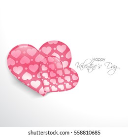 Valentine's day background with hearts
