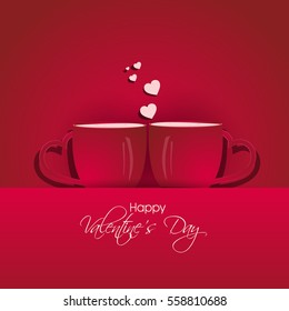 Valentine's day background with hearts