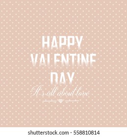 Valentine's day background with hearts