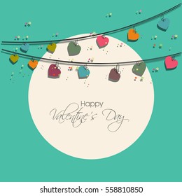 Valentine's day background with hearts