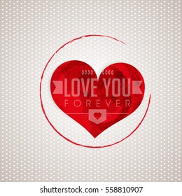 Valentine's day background with hearts