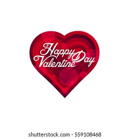 Valentine's day background with hearts