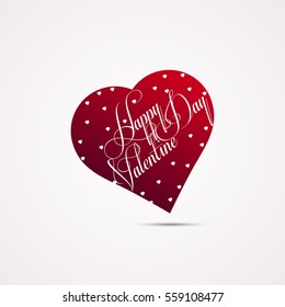 Valentine's day background with hearts