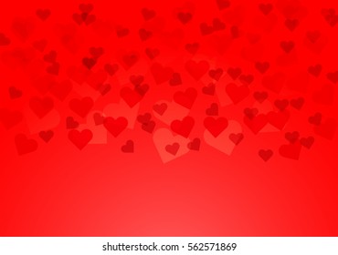 Valentine's day background with hearts