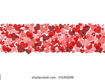valentine's day background with hearts
