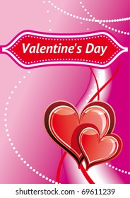 Valentines Day background with Hearts