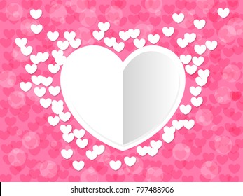 Valentine's day background with hearts