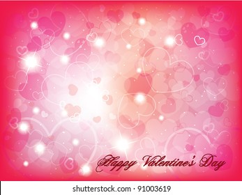 Valentine's day background with hearts