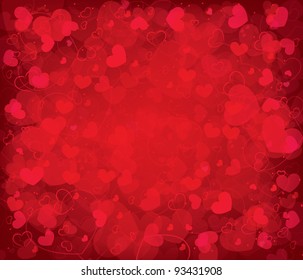 Valentine's day background with hearts