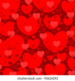 Valentine's Day background with hearts