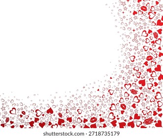 Valentines Day background Valentines Day background with Hearts, element for design, vector illustration