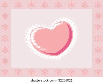 Valentines Day background with Hearts element for design