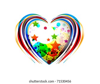 Valentines Day background with hearts element for design.