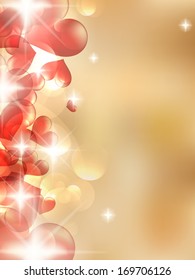 Valentine's day background with hearts. EPS10