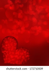 Valentine's day background with hearts. EPS10