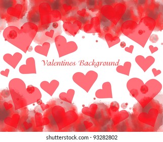 Valentine's day background with hearts eps10