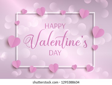 Fondo de San Valentín con corazones y diseño de cuadros