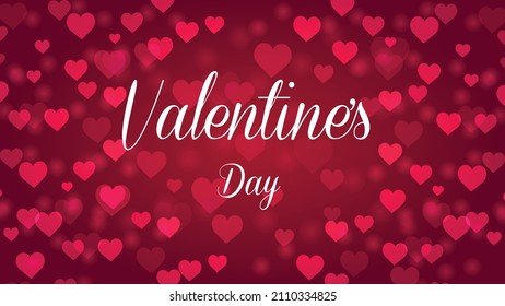 valentines day background with hearts free vector