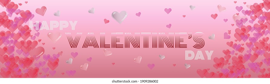 Antecedentes del día de San Valentín con patrones de corazones . 