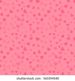 Valentine's day background with hearts. Seamless pattern. Vector illustration