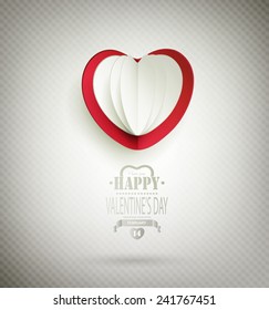 Valentine's Day Background With Hearts And Title Inscription