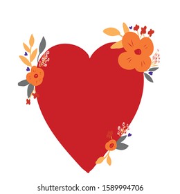 Valentine's day background with hearts. Vector illustration