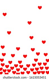 Valentine's day background with hearts. Vector illustration, valentines day, valentine. Love, advertising, simple drawing.