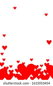 Valentine's day background with hearts. Vector illustration, valentines day, valentine. Love, advertising, simple drawing.