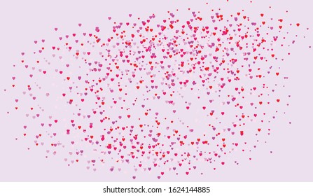 Valentine's day background with hearts. Vector illustration